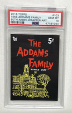 2018 Topps 80th Anniversary Art Card 1964 Addams Family #103 PSA 10 picture
