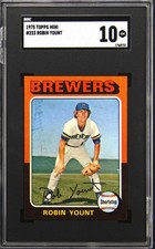 1975 TOPPS MINI ROBIN YOUNT SGC 10 picture
