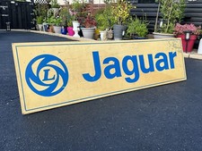 RARE 1970’s BRITISH LEYLAND JAGUAR ALUMINIUM SHOWROOM DEALERSHIP GARAGE SIGN picture