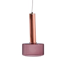 Tapio Wirkkala for Idman Finnish Glass Pendant Light - Cranberry picture