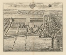Smith's Hall, Seat of John Brewer Esq.—West Farleigh, Kent—Badeslade & Kip 1719 picture