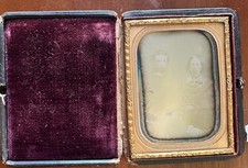 GURNEY 1/4 Daguerreotype ID'd Man & Wife New York City Dated 1858 picture