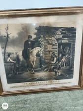Arkansas Traveller Lithograph Original 1859 Grozelier picture