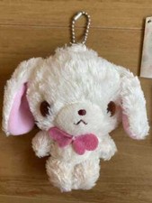 Sanrio Sugarbunnies Shirousa Plush vintage Blue tag Ball chain Used F/S picture