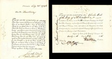 John Nicholson, Jacob Weiss and Michael Hillegas signed Early Share Certificat picture