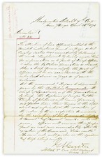 George A.Custer Signed Unique 7th Cavalry Orders - Rare picture