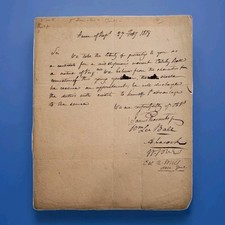 1819 US Navy Midshipman ALS Signed William Lee Ball 2 Senators Sec Navy Wm Jones picture