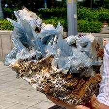 10.67LB Natural blue schistose barite crystal mineral specimen from Morocco picture