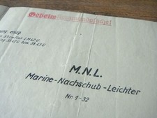 German WWII Secret Command Document Kriegsmarine Navy Ship Blueprints War Trophy picture