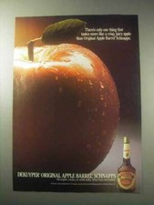 1985 DeKuyper Apple Barrel Schnapps Ad - Crisp, Juicy picture