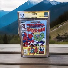 1983 MARVEL SPIDER MAN MARVEL TAILS #1 CGC 9.4 AUTOGRAPH By TOM DEFALCO +BONUS picture