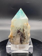 RARE Ajoite Quartz Crystal obelisk Mineral Specimen High quality healing Gem picture