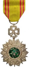 Antique 1900s Knight Badge Silver enamel military original Nishan Iftekhar Medal picture
