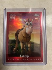 Topps Toy Story Pixar Topps Chrome 30 Years & Beyond Bullseye T95-16 2025 Red /5 picture