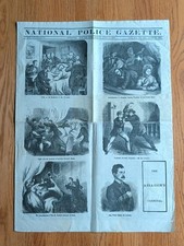 Rare 1865 National Police Gazette Abraham Lincoln Assassination Newspaper  picture