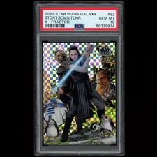 2021 Topps Star Wars Galaxy Student Becomes The Teacher X-Fractor /10 PSA 10 Rey picture