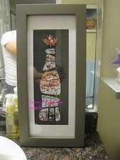 2010 Vancouver Olympic Coca Cola 18 Pins Bottle Set with Framed (Super Rare) picture