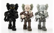 KAWS Companion Clean Slate Vinyl Figures 2018 Set of 3 (Brown, Grey and Black) picture
