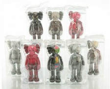 Kaws Full Open Companion Set of 8 Flayed Bearbrick Medicom Vinyl Toy Blush picture