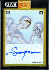Hajime Sorayama AUTOGRAPH Complex GAS Trading Card S1 GOLD FOIL AUTO #1/1 SIGNED picture
