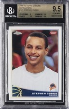 2009-10 TOPPS CHROME REFRACTORS/500 #101 STEPHEN CURRY BGS 9.5 picture