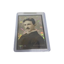G.A.S. Trading Card #26 NIKOLA TESLA Prism /10 ROOKIE NTWRk picture
