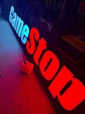 Authentic Massive 18FT Retired GameStop Sign – Lighted Retail Store Display Rare picture
