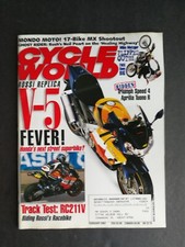 Cycle World Magazine February 2003 Asprilia RSV-R - & SL1000  Rossi Replica 223 picture