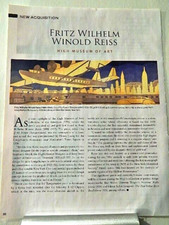 FRITZ WILHELM WINOLD REISS ART PIECE VTG ORIG  2024 ADVERTISEMENT, picture