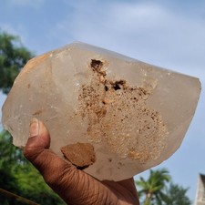 Extra Large Satyaloka Crystal Rainbow Quartz Rough Point 4410 Gram picture