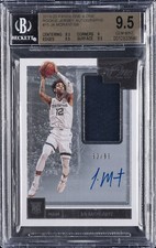 2019-20 PANINI ONE & ONE ROOKIE JERSEY AUTOS #15 JA MORANT RC /99 BGS 9.5 picture