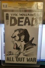 Walking Dead #115 Neal Adams Dracula Sketch CGC 9.8 Signature Series picture