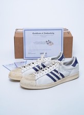1979-80 Kareem Abdul-Jabbar Game Worn & Signed Adidas Superstars picture