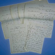 1911 A.B. Thaw & Florence Thaw 14 ALS Archive to W.E. Carter Titanic Survivor picture