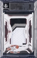 2023-24 NATIONAL TREASURES ROOKIE JUMBO MATERIALS #7 VICTOR WEMBANYAMA RC BGS 9 picture