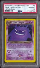 2002 Pokemon Dark Gengar Neo Destiny 1st Edition #6 PSA 10 POP - 114 🔮👻 picture