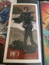 🔥 Sideshow Collectibles  Catwoman Olivia De Berardinis print /150 picture