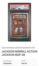 Garbage Pail Kids Action Jackson, BGP - 38 Jackson Merrill picture