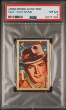 1960 MENKO WESTERNS CLINT EASTWOOD PSA 8 picture