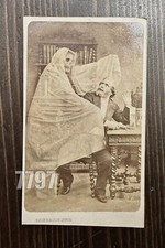 Very Rare Spirit Photo 1860s CDV - Grinning Skull Ghost Photography Mumler Int picture