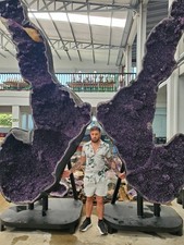 The Tallest Amethyst Geode Pair In The World*** Mined in Uruguay picture