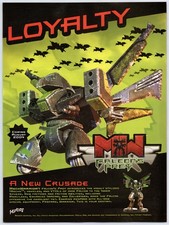 MechWarrior Falcon's Prey Game - Vintage Original Ad Wizkids Promo Art 2004 picture
