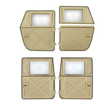 Military Tactical Split Doors - Tan- Set of 4- Hard X-Door, fits HUMVEE , USA  picture