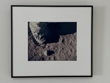 Apollo 11 NASA Photo – Buzz Aldrin Boot & Footprint, Vintage 1969 Print picture