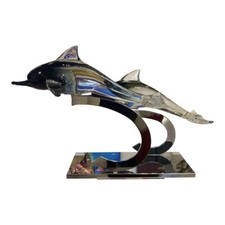 $7,000 Off Murano Glass Monumental Dolphins on Stand by Oscar Zanetti picture
