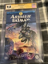 Absolute Batman 1 CGC SS 9.8 NYCC Variant Detective Comics 27 Triple Signature  picture