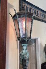 Original 1920’s Antique Chicago GE Novalux Street Light Lantern - Solid Bronze picture