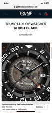 President Trumps Inauguration Watch (The Ghost) Only 250 Made .This is 133/250 picture