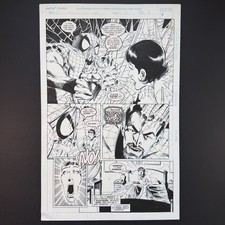 Spider-Man Original Comic Art VILLAIN REVEAL Untold Tales 12 Marvel 1996 Olliffe picture