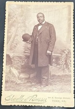 1880s GAR Black History Civil War 11th USCT Drummer Rev John Hector Writing Card picture